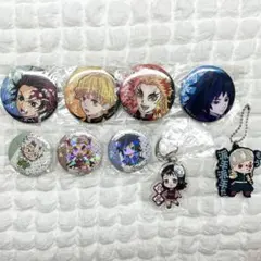 鬼滅の刃 炭治郎 善逸 煉獄杏寿郎 冨岡義勇 宇髄天元 不死川実弥 缶バッジ