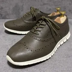 未使用級　コールハーン　ゼログランド　レザースニーカー　グレー　本革　1930