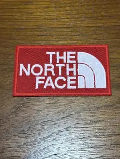 THE NORTH FACE 刺繍ロゴワッペン　赤