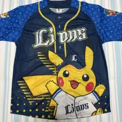埼玉西武ライオンズ 栗山巧 ポケモン コラボ ユニフォーム L ピカチュウ 野球 埼玉西武ライオンズ 栗山巧 ポケモン コラボ ユニフォーム L