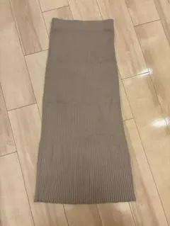 Nobleリブニットタイトスカート