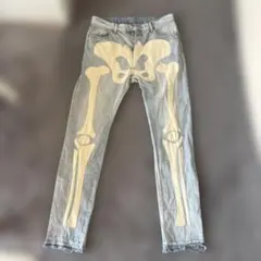 mnml スケルトン デニムパンツ ライトブルー 36のサムネイル