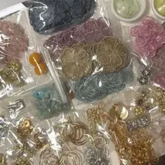 ハンドメイド素材セット ビーズ・レース・金具