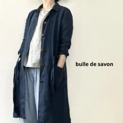 bulle de savon リネン100% シャツワンピース 羽織り 日本製
