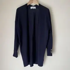 ROPE PICNIC ネイビー カーディガン ボタン付き38