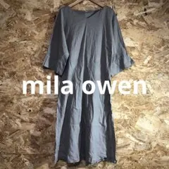 【 2516番】mila owen ロングワンピース　ベージュ系色　レディM