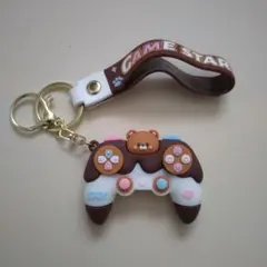 ゲームコントローラー型キーホルダー