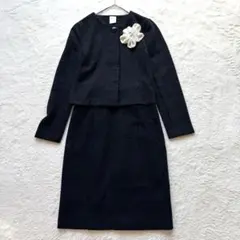 【美品】PUPULA ププラ ウール ジャケット スカートセットアップ 日本製