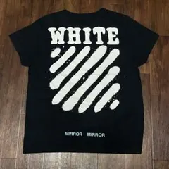 off white ブラックtシャツ半袖　黒ロゴホワイトのサムネイル