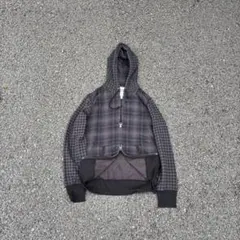 00s old UNIQLO check zip hoodie y2k 希少
