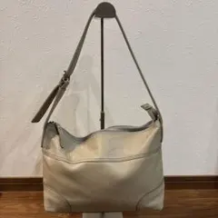 マーガレットハウエル アイデア レザー 本革製 ワンショルダーバッグ ベージュ