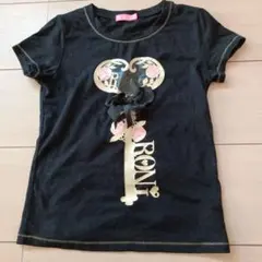 RONI Tシャツ ブラック ゴールドプリントのサムネイル