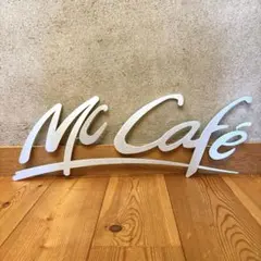 McCafé マクドナルド　メタル　看板　店舗用　ディスプレイ　サイン　ガレージのサムネイル