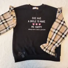 フリル袖　トレーナー 130cm