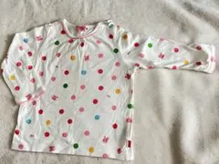 ミキハウス　水玉模様 長袖Tシャツ90