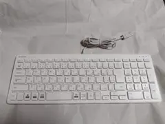 ELECOM スリムパンタグラフ有線キーボード TK-FCP097WH