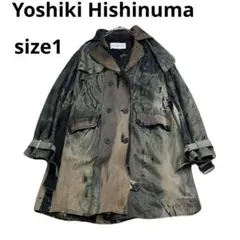 YOSHIKI HISHINUMA シアー トレンチコート ブラック 2026年最新】yoshiki hishinumaの人気アイテム - メルカリ