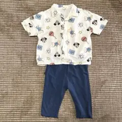 【LITTC+西松屋】ディズニー半袖シャツ+レースボトムセット(90cm)