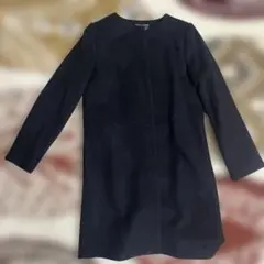 N.ナチュラルビューティー 黒ウールコートS