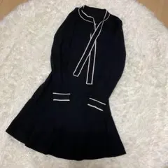 フレアワンピース 長袖