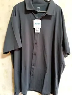 新品未使用UNIQLOエアリズム　コットンフルオープン　ポロシャツ 3XLグレー