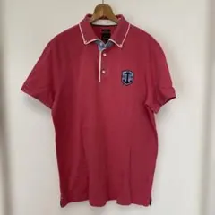 Henry Cotton's ボタンダウン ポロシャツ 赤 XL 大きめのサムネイル