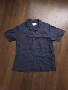 Sonny Label リネン混シャツ ネイビーのサムネイル