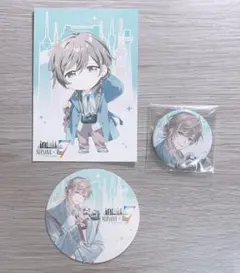 にじさんじタワーコラボ　叶　缶バッジ、コースター、特典ポストカード　セット