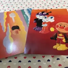 ポストカード　アンパンマン　原作　やなせたかし　バイキンマン　ドキンちゃん