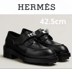 HERMES レザーローファー ブラック 42.5cmのサムネイル