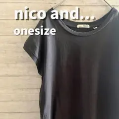 nico and...BASICニコアンドベーシック USAコットンノースリーブ