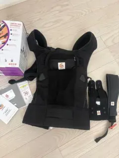 【特別価格】　エルゴベビー 抱っこ紐 ブラック 付属品完備 箱あり　メッシュ素材