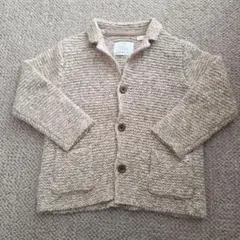 ZARA BABY ザラベビー ガーター編み ニットカーディガン 98cm