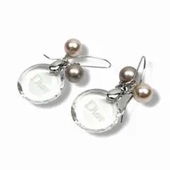 【美品】Christian Dior ディオール パール ピアス