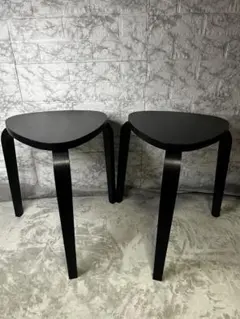値下げ！】Artek / IKEA 木製三角形スツール2個セット - メルカリ