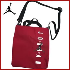 ★美品★NIKE【JORDAN】ロゴ入り 2WAY ショルダー＆トートバッグ 赤