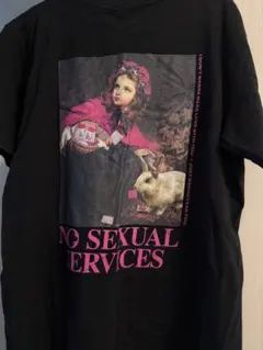 【美品】#FR2梅 絵画風バックプリント Tシャツ L 黒 刺繍ロゴのサムネイル