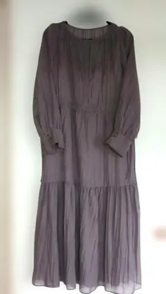 SNIDEL シアーロングワンピース