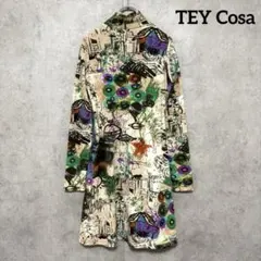 希少✨ティーラ・ベントTEY Cosa 総柄ワンピース 38 アート柄