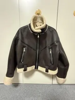ZARA フェイクファーショートジャケット