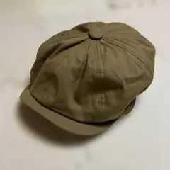 ブラウン　コットン キャスケット