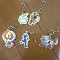 ポケモン 金属製キーホルダー 5種セット ルカリオ ホウオウ ソルガレオ