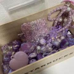 パープル・ピンクビーズセット 週末限定価格