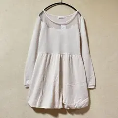 【新品・タグ付き】Sorridere 長袖チュニック ワンピース 裾バルーン