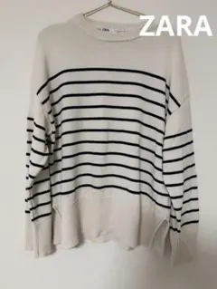 ZARA ザラ　ストライプ　ニット　美品