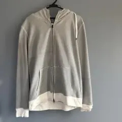 BEAMS HEART ストライプ フルジップ パーカー　Lサイズのサムネイル