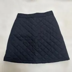 無印良品　キルティングスカート　ブラックL これからの季節にのサムネイル