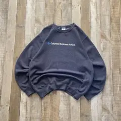 USA古着 プリント 企業系 スウェット トレーナー グレー 英文字