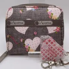LESPORTSACレスポートサック　キャリーケースバッグ　ハート柄 LeSportsac - レスポートサック ハート柄 カードケースの通販 by