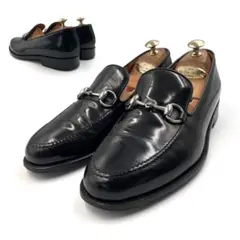 《超美品》GUCCI グッチ ホース ビット ローファー ブラック 40 1/2